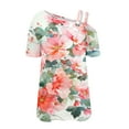 thumbnail image 4 of Nmnitkp Womens Plus Size Tops Floral Summer Tops Sleeveless Tank Floral Casual Cute Loose Fit Cute T-Shirt Tunic Blouses, 4 of 4