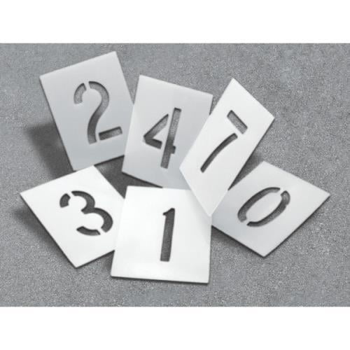 Stock Numbering Stencil Kit, 4 Numbers