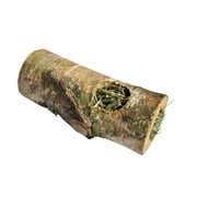 A&E Cage Small Animal Birch Tunnel with Hay - Medium