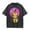 Black, variant on Men's Cyberpunk Android T-Shirt Acid Wash Sci-Fi Skull Graphic Tee Oversized Streetwear Futuristic Art Top Purple,S