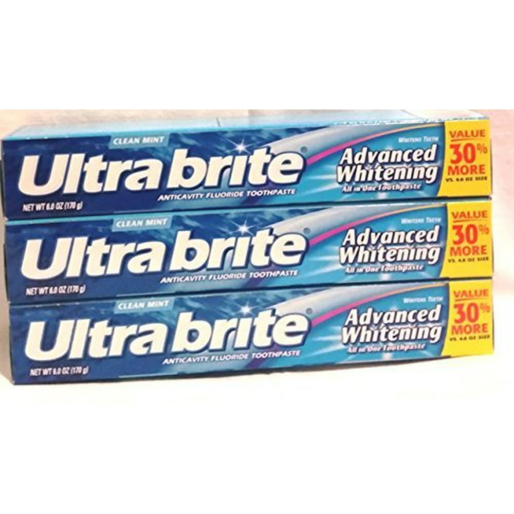 Ultra Brite Advanced Whitening Toothpaste, Clean Mint 6 ounce