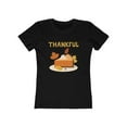 thumbnail image 2 of Womens Thanksgiving Shirt Turkey Shirt Thankful Shirts for Women Fall Shirts Thanksgiving Pie Shirt, 2 of 6