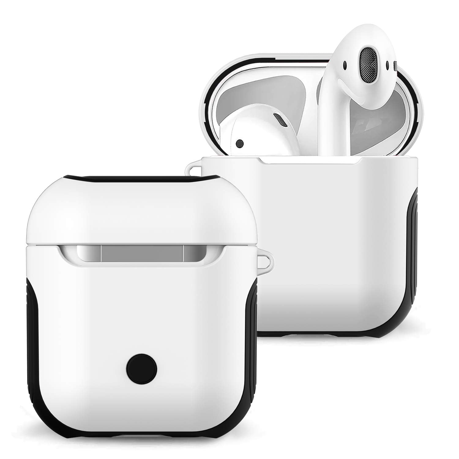 AirPods Silicone Case Cover Protective Skin Hard Cover Dual Layer Ultra Hybrid Air Pods Case for