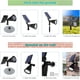 thumbnail image 5 of Iluminación solar para exteriores, luces LED para jardín, luces para paisaje, focos para suelo o pared, IP67, resistente al agua, apto para jardín, césped, patio, parque, estacionamiento, 2 piezas, 5 of 5