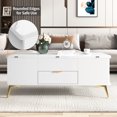 thumbnail image 6 of Harper & Bright Designs Extendable Coffee Table with Lift Top and Storage Convertible Coffee Table to Dining Table for Living Room, White, 6 of 20