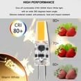 thumbnail image 5 of GRV 10PCS G4 COB1505 2W LED Light Bulbs Equivalent to 20W Halogen Bulb,Super Bright AC12V/DC12V 3000K Warm White Bulbs Replacement for RV Indoor Lights and Outdoor Landscape Lighting, 5 of 6