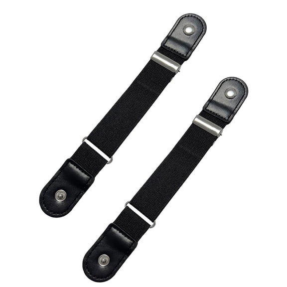 Misright 2Pack Invisible Waist Tightener Belt For Denims Soft PU Comfort Belt