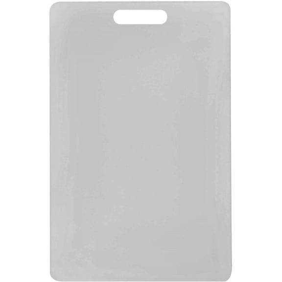 TrueCraftware- 17" x 11" x 1/2" White Plastic Utility Cutting Board with Handle- Non-Skid Plastic Chopping Board Cutting Boards for Meat Vegetables Fruits Dishwasher Safe for Home Kitchen Restaurants