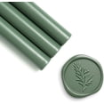 thumbnail image 3 of UNIQOOO Barras de cera para sellar pistola de pegamento verde oliva para sello de cera, perfectas para invitaciones de boda, tarjetas de agradecimiento, correos, envoltorios de regalos de vino, regalo, 3 of 4