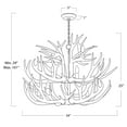 thumbnail image 2 of Regina Andrew 16-1380 Waylon 12 Light 34" Wide Antler Candle Style Chandelier - Natural, 2 of 5