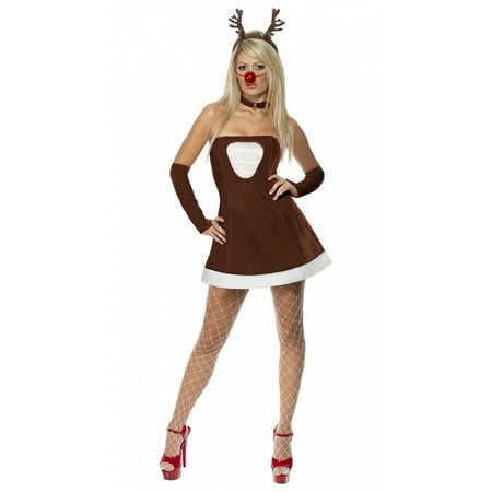 Red Hot Reindeer Adult Costume - Medium