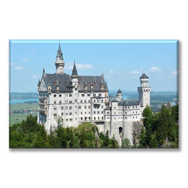 Cuadro Canva Pixtreats Listo Para Colgar Tipo Galería Castillo De Neuschwanstein 40X60 cm