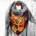 thumbnail image 5 of Women's Scarf Warm Windproof Fashion Printed Double Layer Buckle Winter Wrap Scarf Neck Warm, 5 of 6