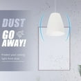 thumbnail image 3 of 4Pcs Flat Head White Plastic Lampshade for Table Lamps Prevent Dust and Insects Home, 3 of 8