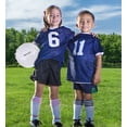 thumbnail image 7 of Barocity Soccer Ball - Premium Boy and Girl Official Match Ball with Cool Reflective Rainbow Hex Pattern, Durable, Indoor, Outdoor, Training, Practice, Playtime and Games - White Size 3, 7 of 7