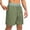 Green, variant on YLSDY Men's Running Shorts with Zipper Pockets Side Slit Lightweight Quick Dry Basketball Gym Workout Athletic Shorts for Men Beige XL