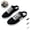 Black, variant on Womens Slip on Sneakers Summer Non Slip Sneakers Exercise Flat Shoes Casual Backless Canvas Shoes(Black)