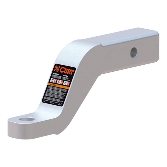 Curt Class 3 Aluminum Ball Mount (2in Shank 8000lbs 4in Drop 8-1/2in Long) - 45361