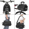thumbnail image 5 of Mosiso Bicycle Rear Seat Bag Waterproof Bike Rack Bag Trunk Cooler Bag 8L Cycling Bike Backseat Storage Cargo Bag Handbag Shoulder Bag, Black, 5 of 7
