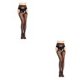 thumbnail image 3 of Langgg Plus Size Stockings With Belt For Flattering Look Easy To Match Stockings Tights 1108 2Set, 3 of 6