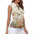 thumbnail image 4 of Whosucclay Hummingbirds Womens Golf Shirt for Ladies 1/4 Zipper Easy Clean Lightweight Golf Shirts XS - 2XL, 4 of 7