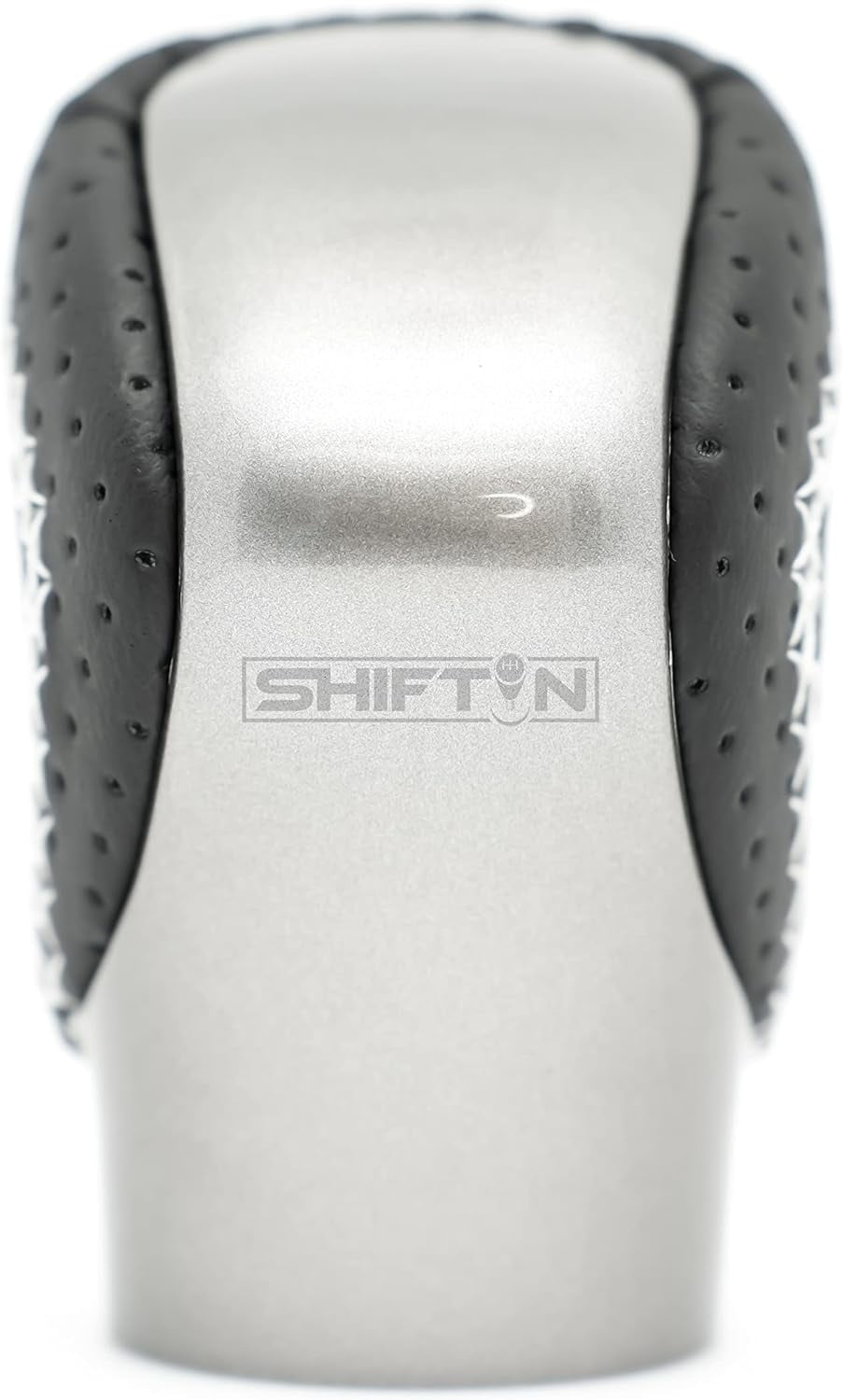 SHIFTIN Gear Shift Knob Shifter for Lexus RX-350 ES GS GX IS350 NX300 RC-300 RX 200t 300 350 3450h 450hL 350L (Black Leather / White Stitch)