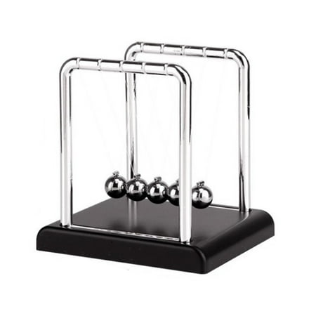 

Newton s Cradle Metal Pendulum Educational Physics Toy Square Design Kinetic Energy Office Stress Reliever Ornament Balance Ball