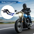 thumbnail image 2 of Palancas de freno y embrague cortas y largas para Yamaha TMAX560 2019-2020, palanca de freno ajustable de motocicleta, aleación de aluminio, mango negro con extremo azul, 2 of 6