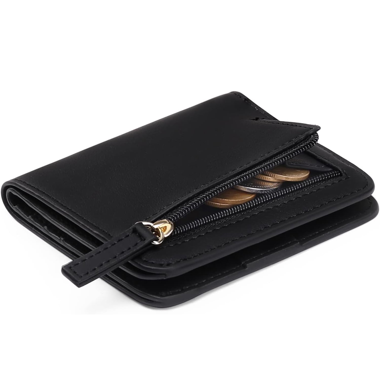 Women's Wallet RFID Blocking Leather Compact Bifold Wallet for Woman