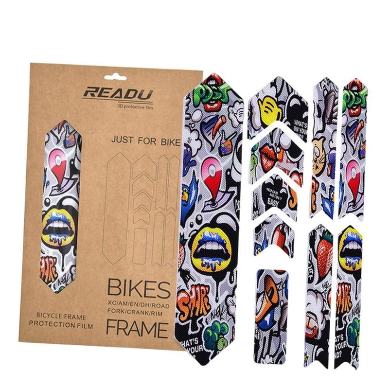 MTB Bicycle Frame Decals Multicolor 