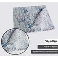 thumbnail image 3 of Vargottam Designer Cotton Canvas Napkins - Set of 12, 20-Inch, Gray Leaves Print, Durable & Absorbent Cloth Napkins for Dining, Parties, and Home Decor - Machine Washable, 3 of 7