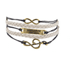 Lux Accessories Boho Burnish Gold Music Speaks Infinity Musical Wrap Bracelet