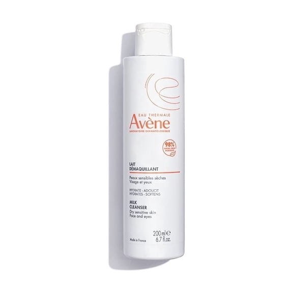 Avene Gentle Milk Cleanser - No Rinse Cleanser for Dry Skin - Removes Makeup, Dirt & Oil, 6.7 fl oz