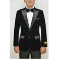 thumbnail image 1 of Peak Lapel Fashion Smoking Casual Velour Cocktail Tuxedo Jacket With Free Matching Bowtie, 1 of 1