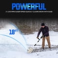 thumbnail image 3 of Open Box Snow Joe 20V Cordless Electric Snow Shovel, 10 Inch, 5.0 Ah Battery Powered, 3 of 13
