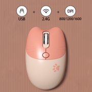 Mofii Cute Cat 2.4G Wireless Mouse, USB Receiver Plug and Play, 3 Adjustable DPI, Compatible with Laptop,PC, Computer