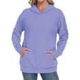 thumbnail image 4 of TARAINYA Women Oversized Crewneck Hoodies Long Sleeve Pullover Sweatshirt with Pockets, 4 of 9