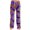 Dark Purple, variant on Halloween Lounge Pants for Women Bat Print Stretch Casual Elastic Waist Pj Pants