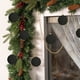 thumbnail image 5 of Bolas de adornos navideños de terciopelo flocada de 6 piezas - Decoración colgante de plástico marrón de 2,4 pulgadas para árbol, corona y guirnalda, 5 of 7