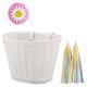 thumbnail image 1 of 1Set Rattan Wicker Bicycle Basket Bike Handlebar Accessories White, 1 of 5