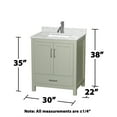 thumbnail image 2 of Wyndham Collection WCS141430SLGCMUNSMXX Sheffield 30" Free Standing Single Basin Vanity, 2 of 7
