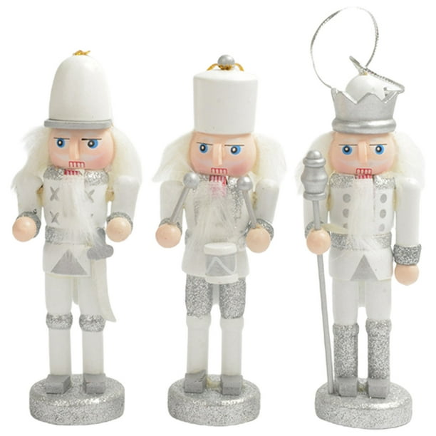 KAKOWELY colgantes para árbol de Navidad, encantadores y pequeños cascanueces, decoración colgante para Navidad.