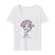 thumbnail image 1 of Camiseta para mujer, camiseta con cuello redondo, ropa de calle, Top sencillo de manga corta para mujer para la playa XL, 1 of 7