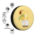 thumbnail image 5 of Balery Sunflower Gnomes5tire Cover Waterproof Dust-Proof, Universal Spare Wheel Tire Cover For Trailer, Rv, Suv Truck And Vehicle Camper Accessories-16 Inch, 5 of 9