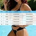 thumbnail image 3 of PFRNLF Womens Bikini Sets Sexy Two Piece Halter Swimsuits String Cutout Bathing Suit Swim Suits, 3 of 9
