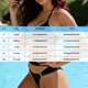 thumbnail image 3 of Trajes de baño Amzcrzy Tankini para mujer, trajes de baño, traje de baño diario para mujer, traje de baño conservador de cuerpo unido, conjunto de playa de dos piezas, negro, L, 3 of 9