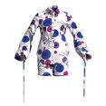 thumbnail image 3 of Bintarealwax Women 2 Piece Outfits African Print Long Sleeves Button Down Shirt Shorts Sets Business Work Fashion Set 2025, 3 of 4