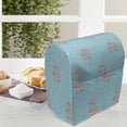 thumbnail image 3 of Hippo Stand Mixer Cover, Pattern with Hippo Girl Walking with Umbrella on a Rainy Day, Kitchen Appliance Organizer Bag Cover with Pockets, 5 Quarts, Grey Pink Sky Blue, by Ambesonne, 3 of 4