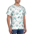 thumbnail image 5 of Rocae Leaf Print Green for Men's Moisture-Wicking Crew Tee - T-Shirt for Sports, Outdoor Activities, and Casual Wear3X-Large, 5 of 9