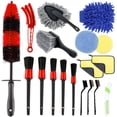 thumbnail image 1 of MesaSe 18Pcs Car Cleaning Brush Deep Clean Rim Detailing Brush with Long Handle Non Scratch Car Duster Gentle Effective Cleaner Brush for Car Interior Exterior Wheel Engine Exhaust Pipe, 1 of 11